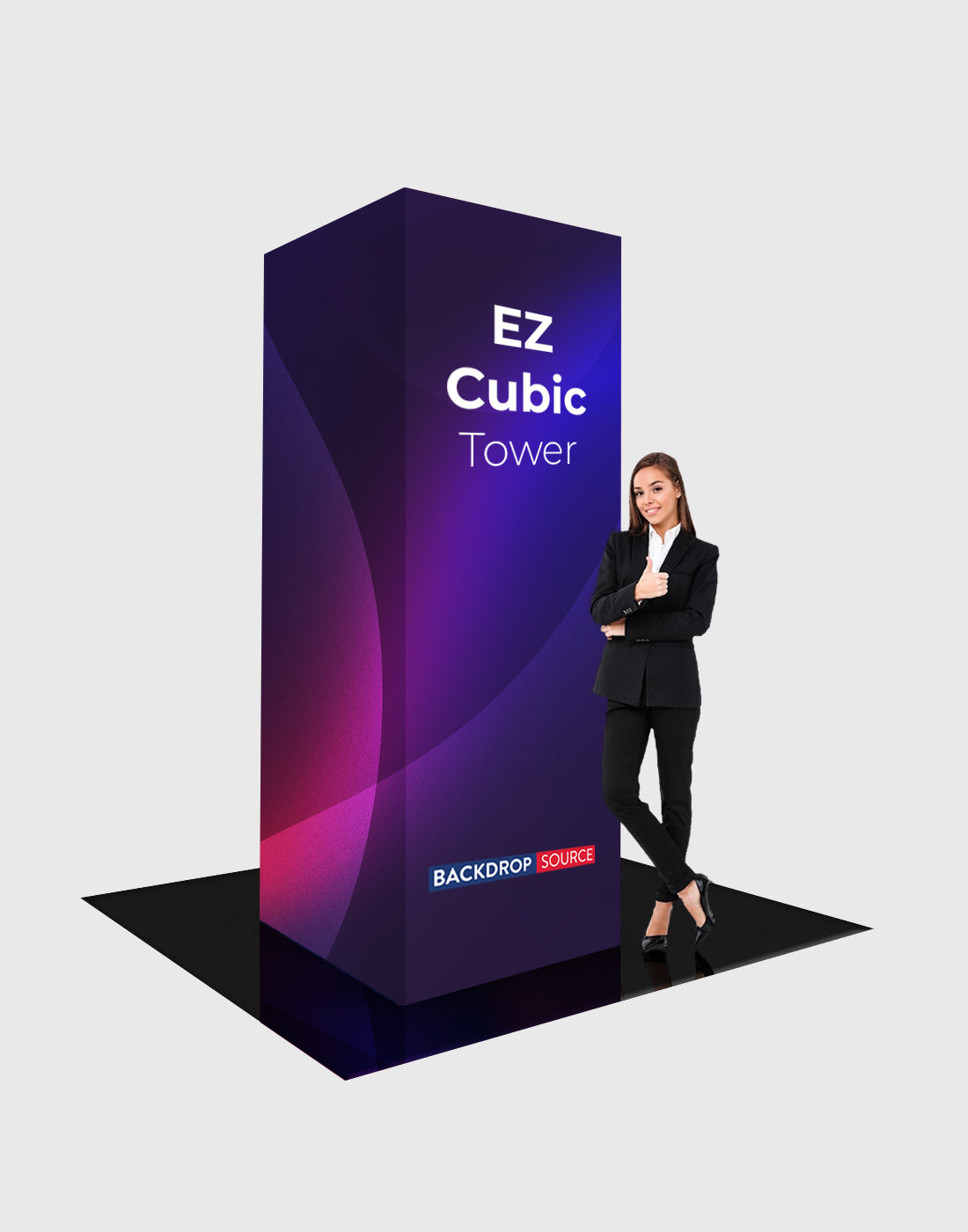 Présentoir en tissu EZ Cubic Tower