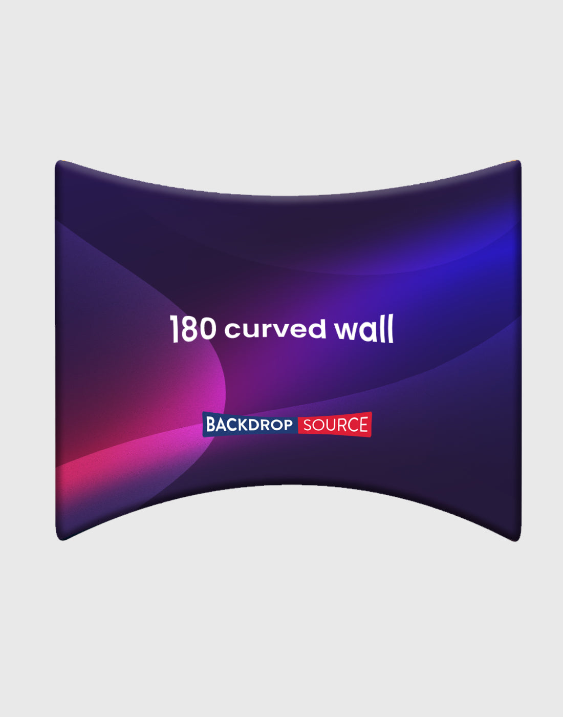 180° curved perimeter wall