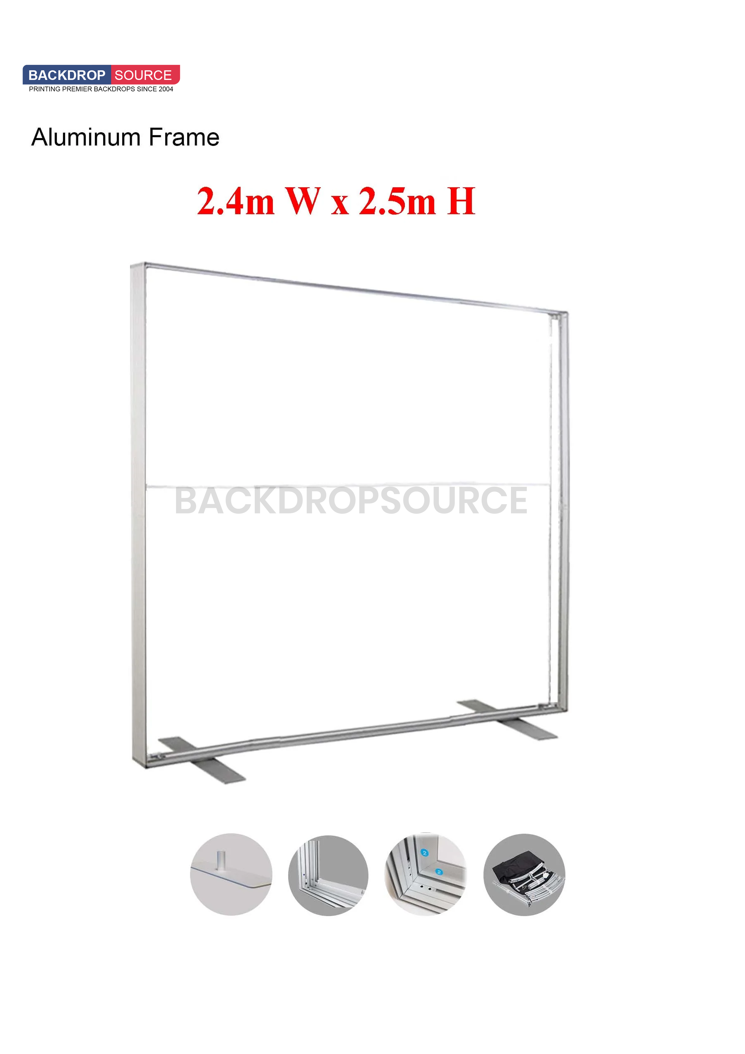 Caisson lumineux en tissu LED SEG sans cadre