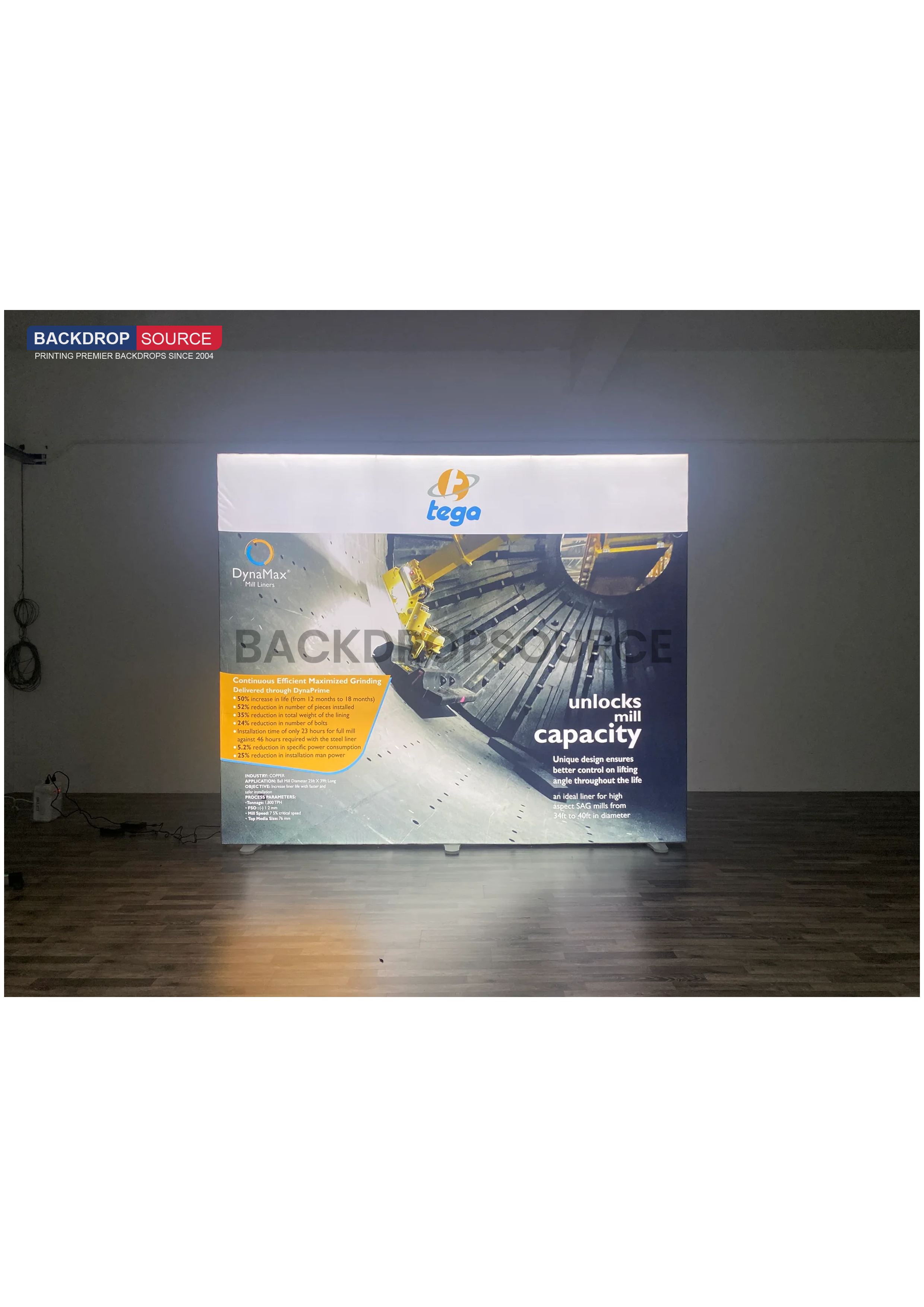 SEG Frameless Fabric Led Light Box Display - 0.85m W x  2m H