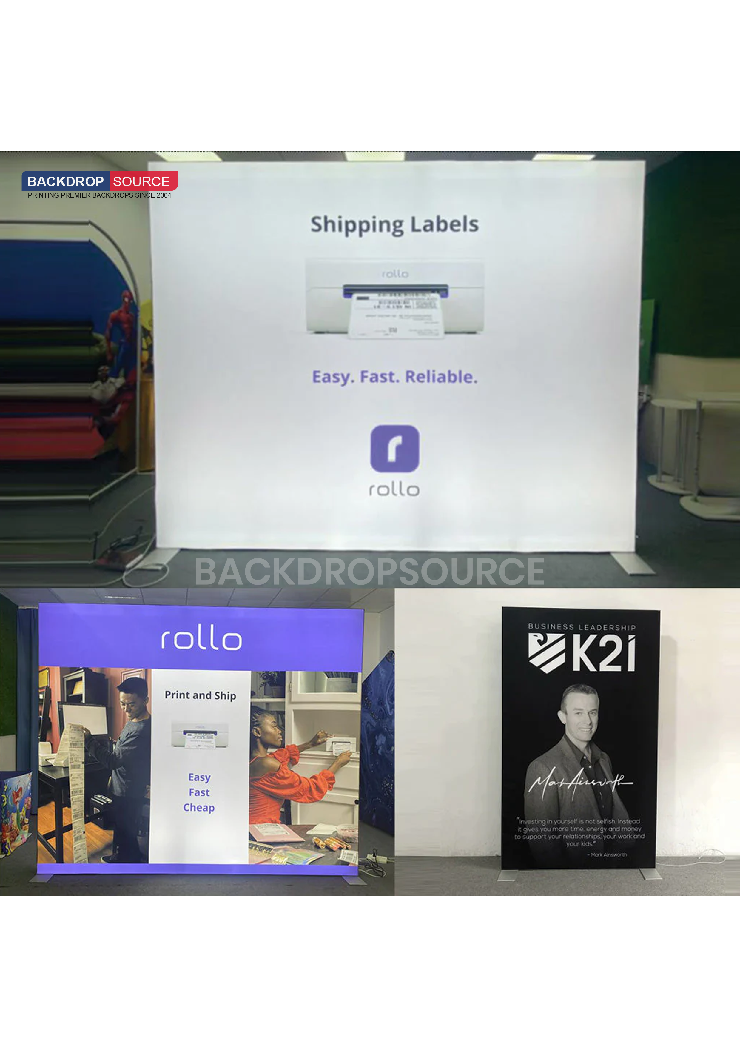SEG Frameless Fabric Led Light Box Display - 0.85m W x  2m H