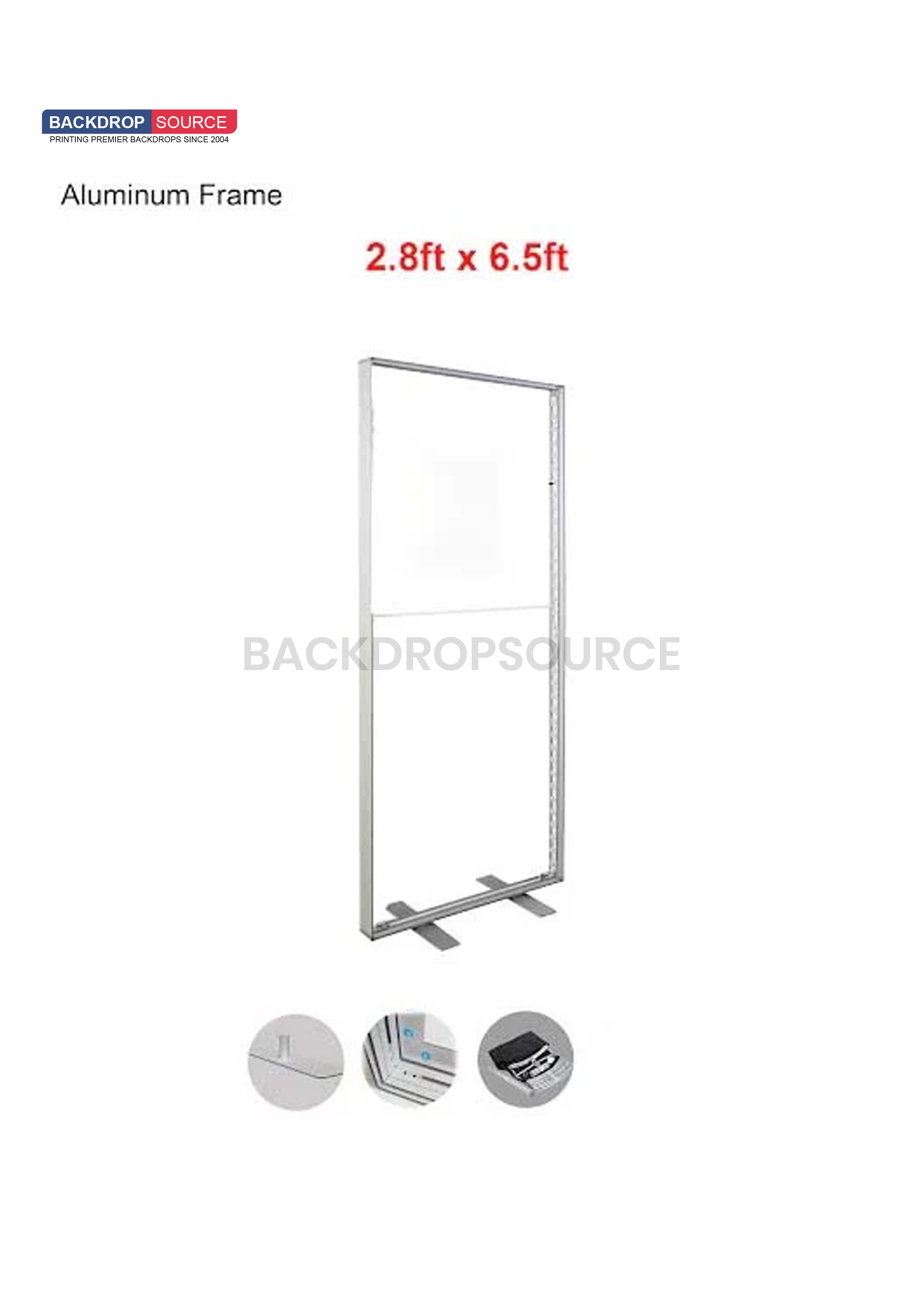 SEG Frameless Fabric Led Light Box Display - 0.85m W x  2m H