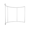 180° curved perimeter wall
