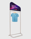Mur de vêtements incliné