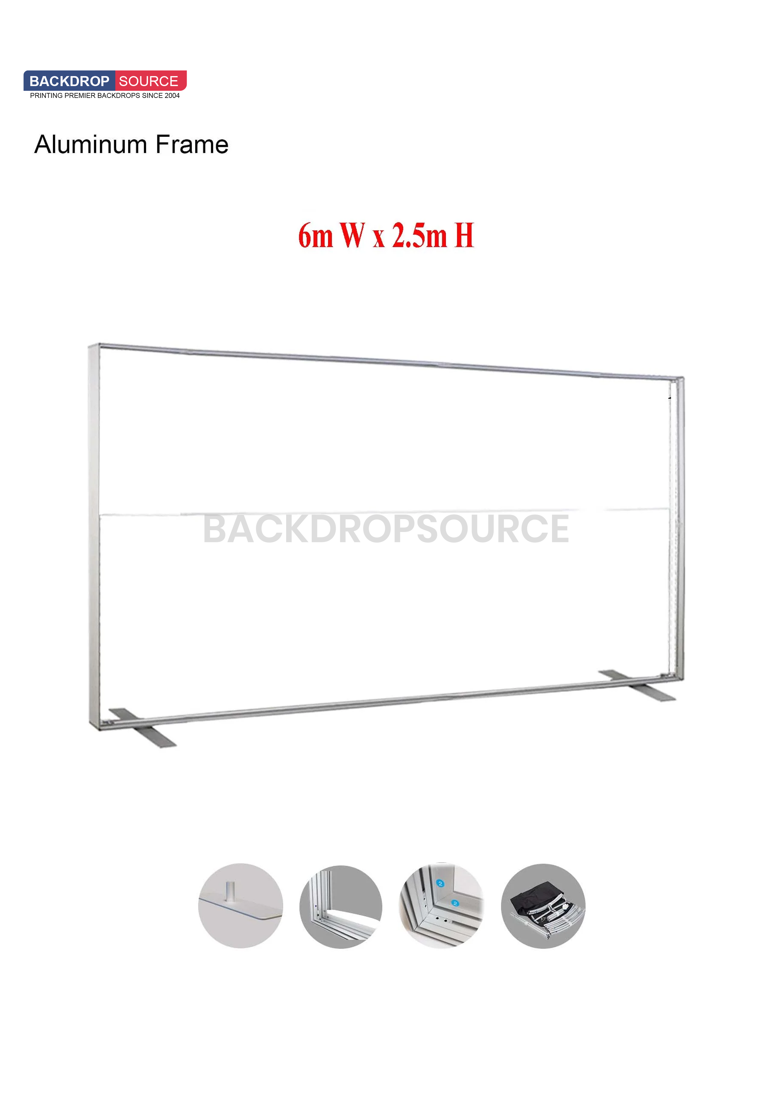 Caisson lumineux en tissu LED SEG sans cadre