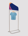 Mur de vêtements incliné