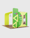 Premium Modular L-Shaped TV Display Exhibition Kit for 3m Wide Booths