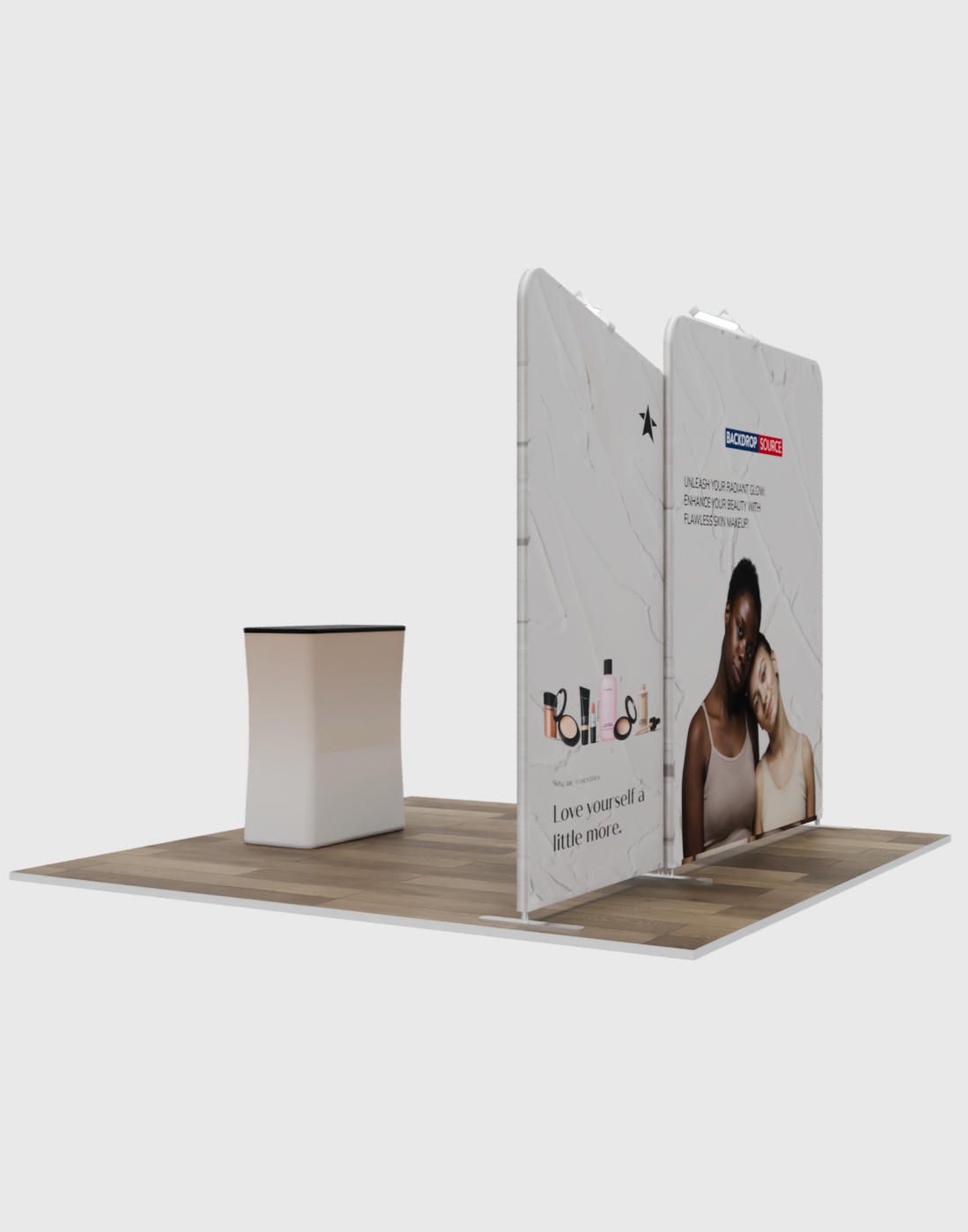 Présentoir d'exposition portable 3m x 3m - Modèle 3