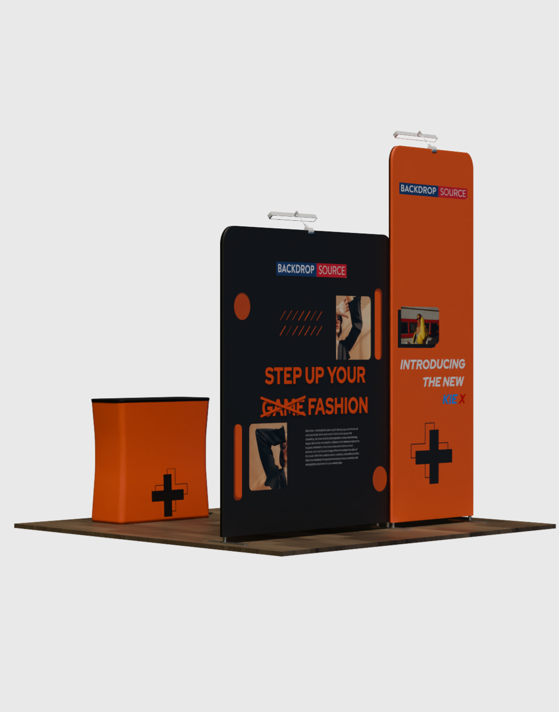 Présentoir d'exposition portable 3m x 3m - Modèle 13