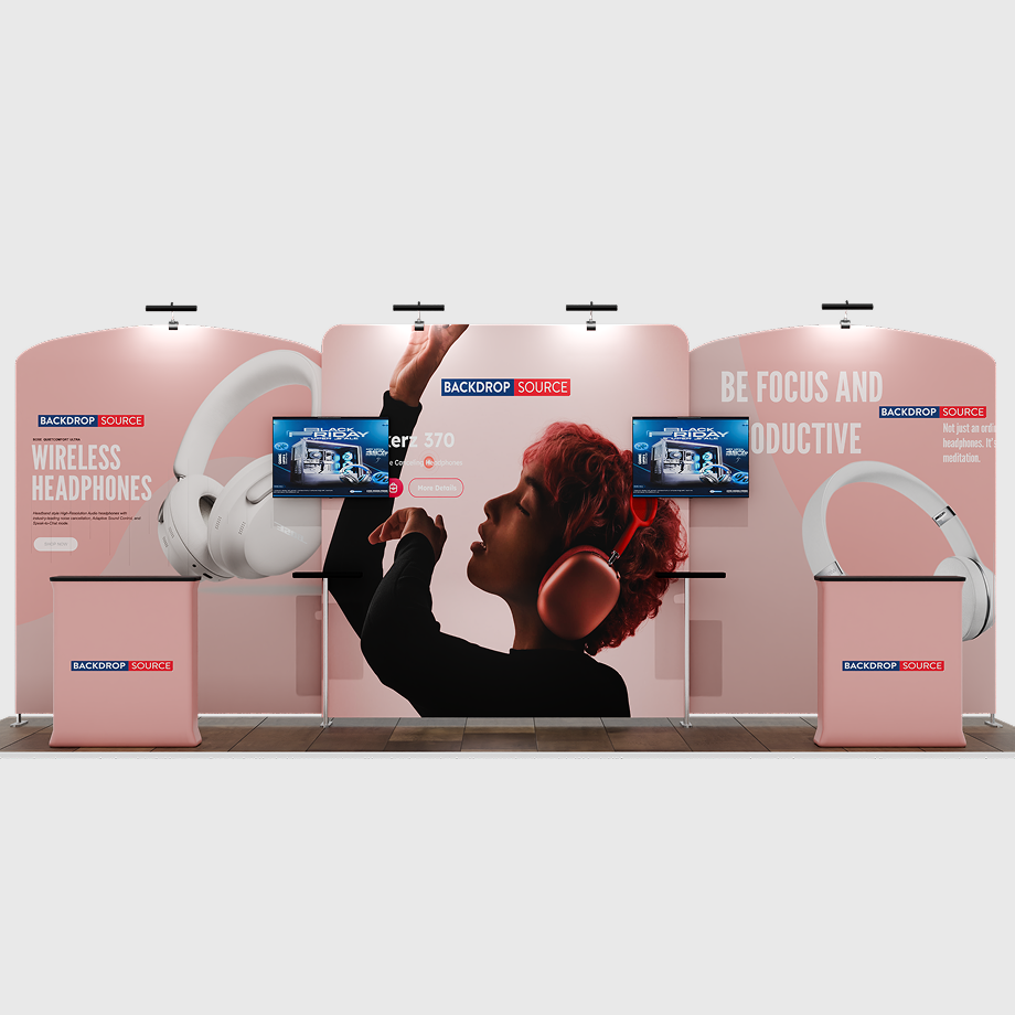 Portable exhibition display 6m - Model 10