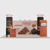 Toile de fond droite de 6m avec kit d'exposition 3D Wall & Arch