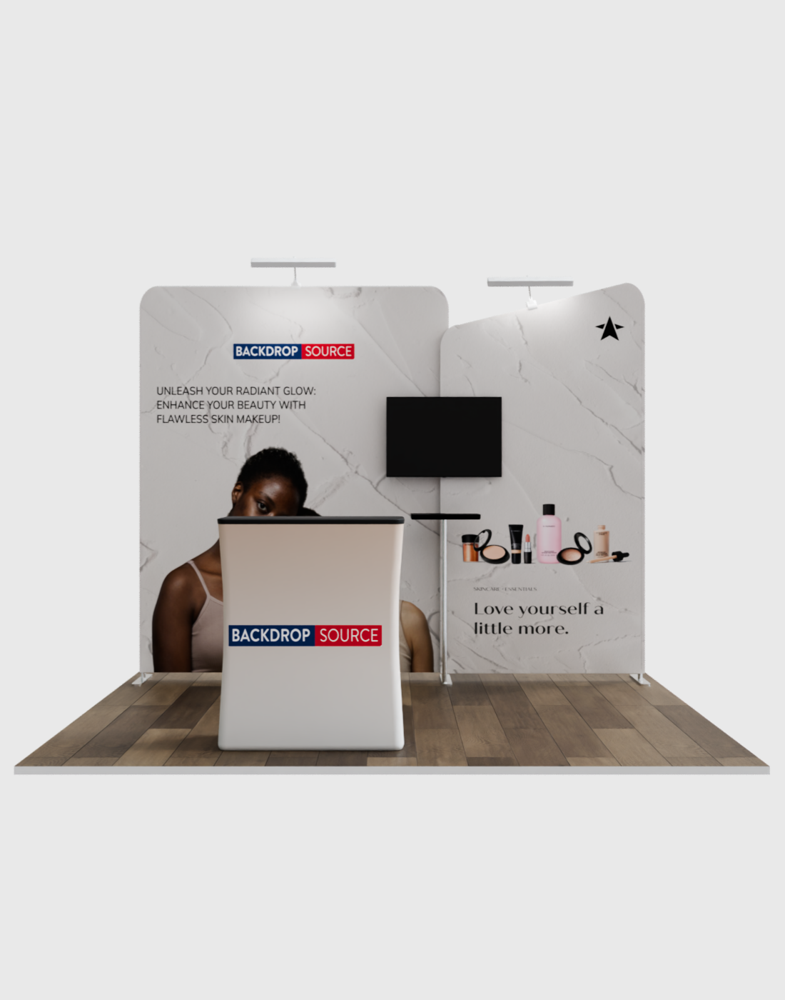 Présentoir d'exposition portable 3m x 3m - Modèle 3