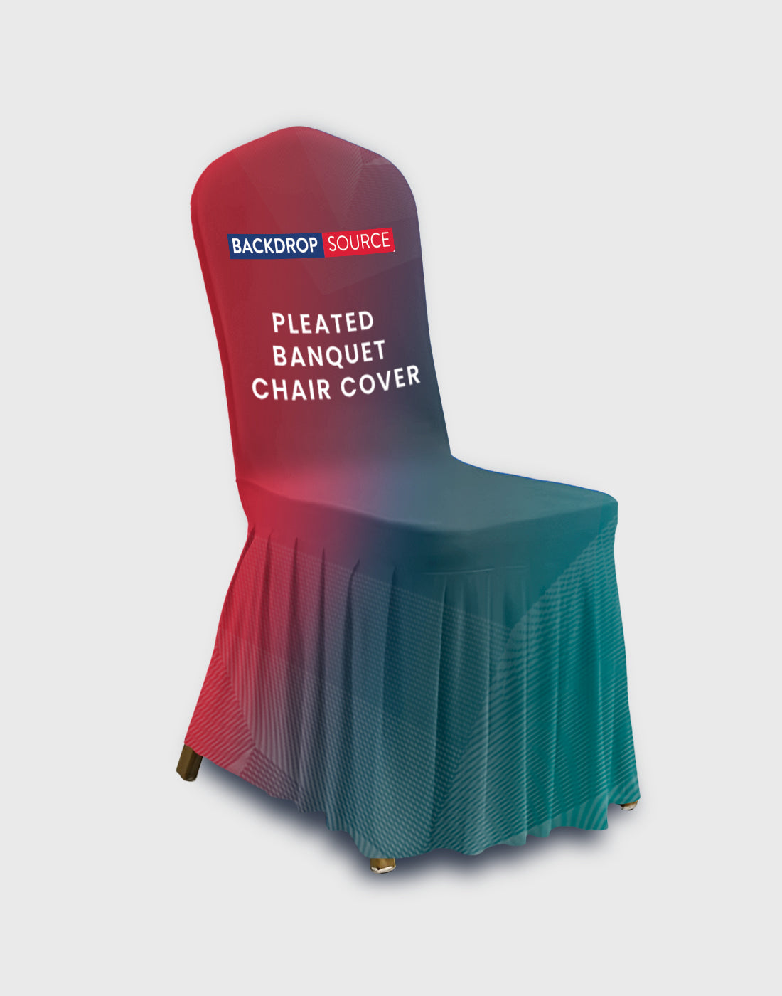 Housse de chaise de banquet plissée