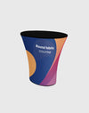 Comptoir d'exposition rond en tissu (pour les expositions sur podium et sur stand)
