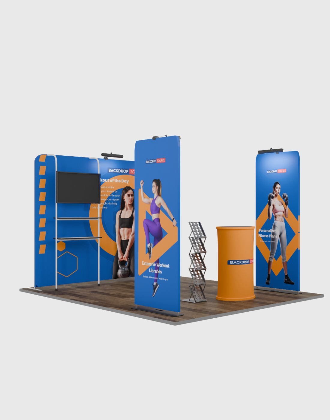Kit d'exposition haut de gamme pour stands de 3m de large