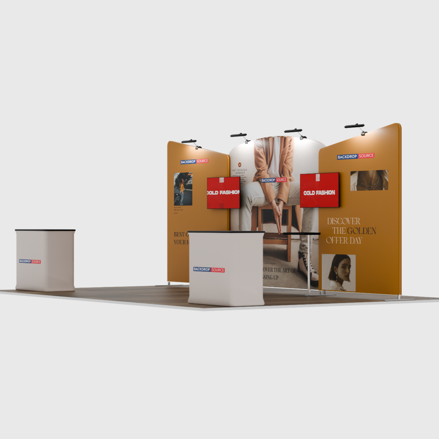 Portable exhibition display 6m - Model 8