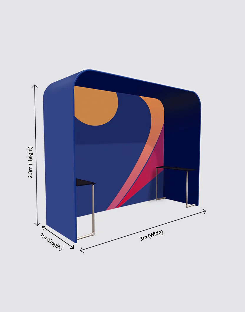 Square Arch Exhibition Booth with Shelf