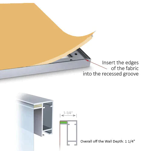 SEG Frameless  Fabric LED Light Box Display - 4m W x 2.5m H