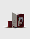 Kit d'exposition incliné pour stands de 3m de large