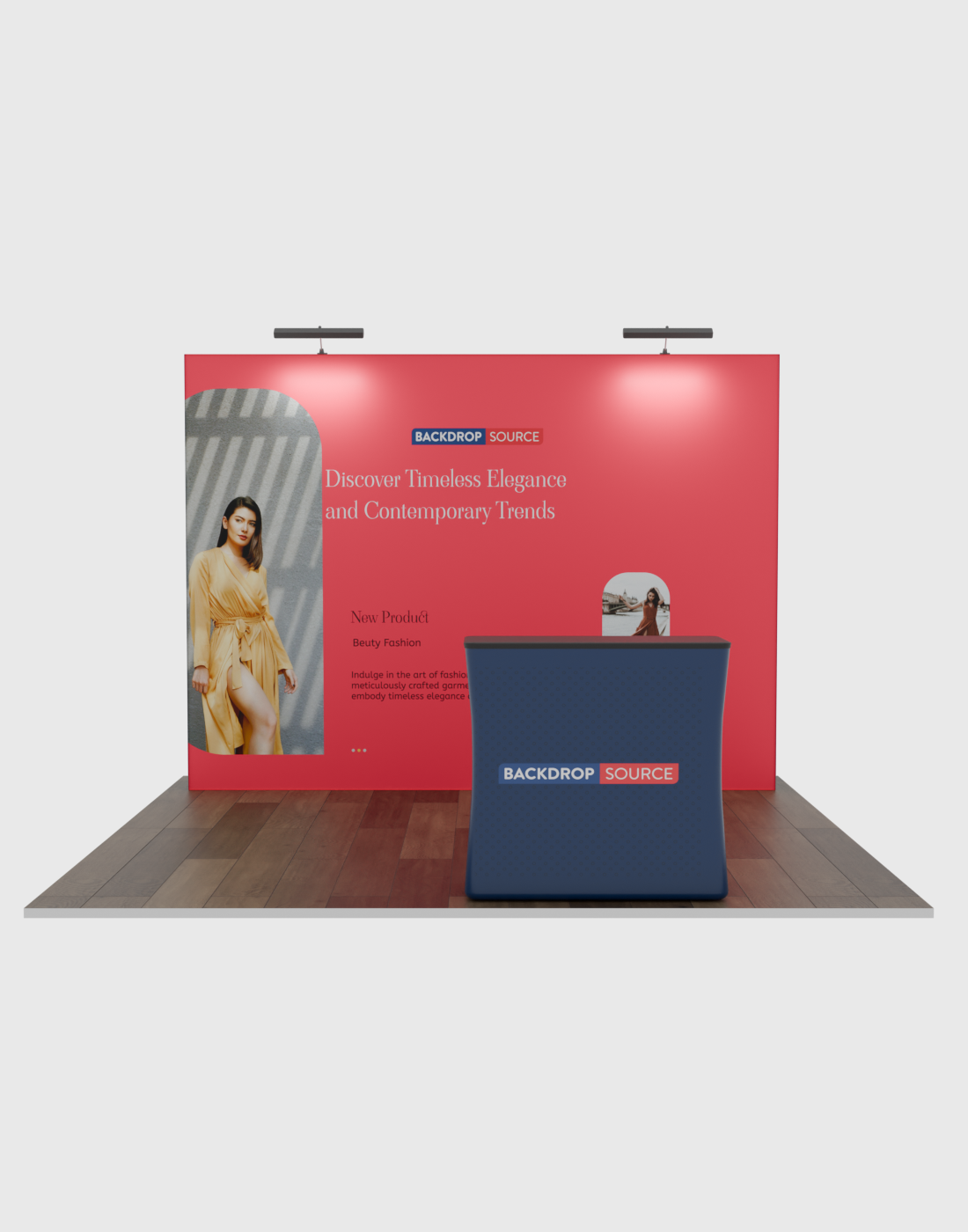 10ft Trade Show Display - Straight Popup