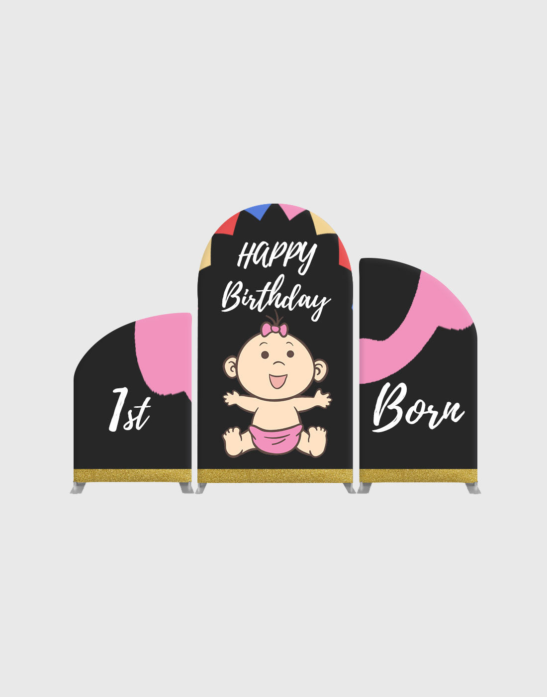 Event/Birthday/Wedding Themed Party Media Custom Design Sets - Template 2