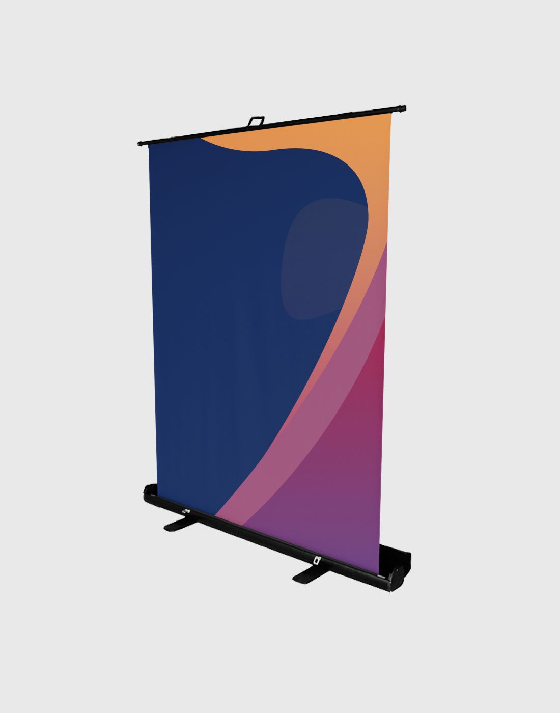 Custom printed retractable and foldable sign