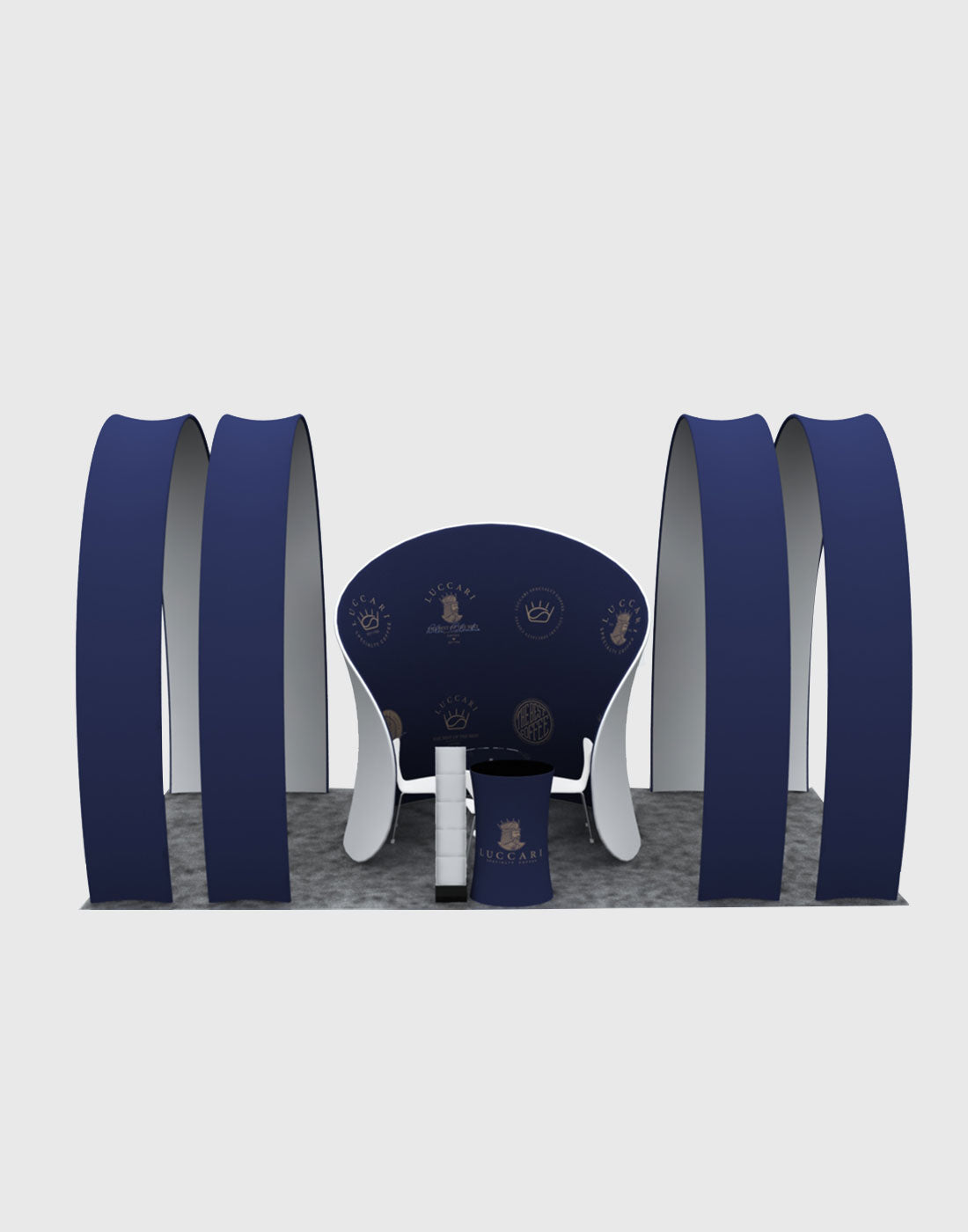 Module de réunion de 6m avec kit d'exposition en arc rond