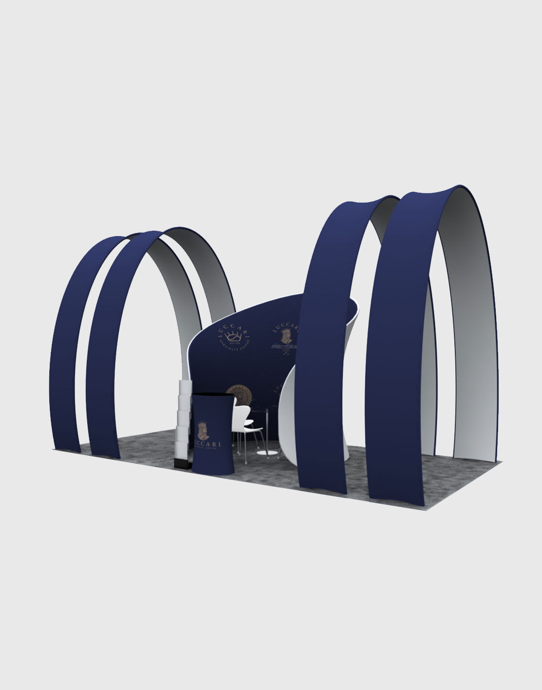 Module de réunion de 6m avec kit d'exposition en arc rond