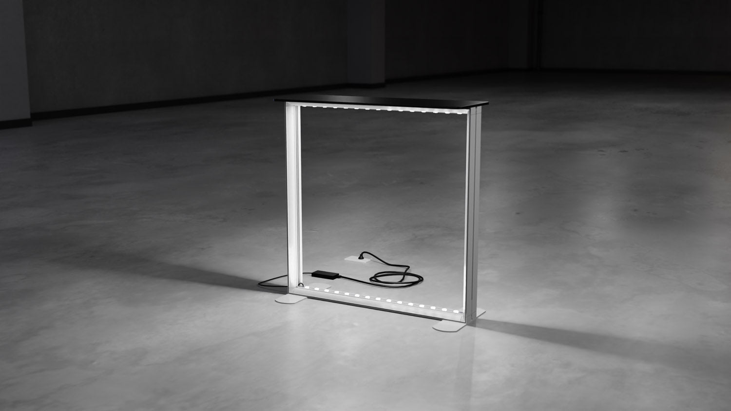 SEG Light Box Display Counter - 1m H