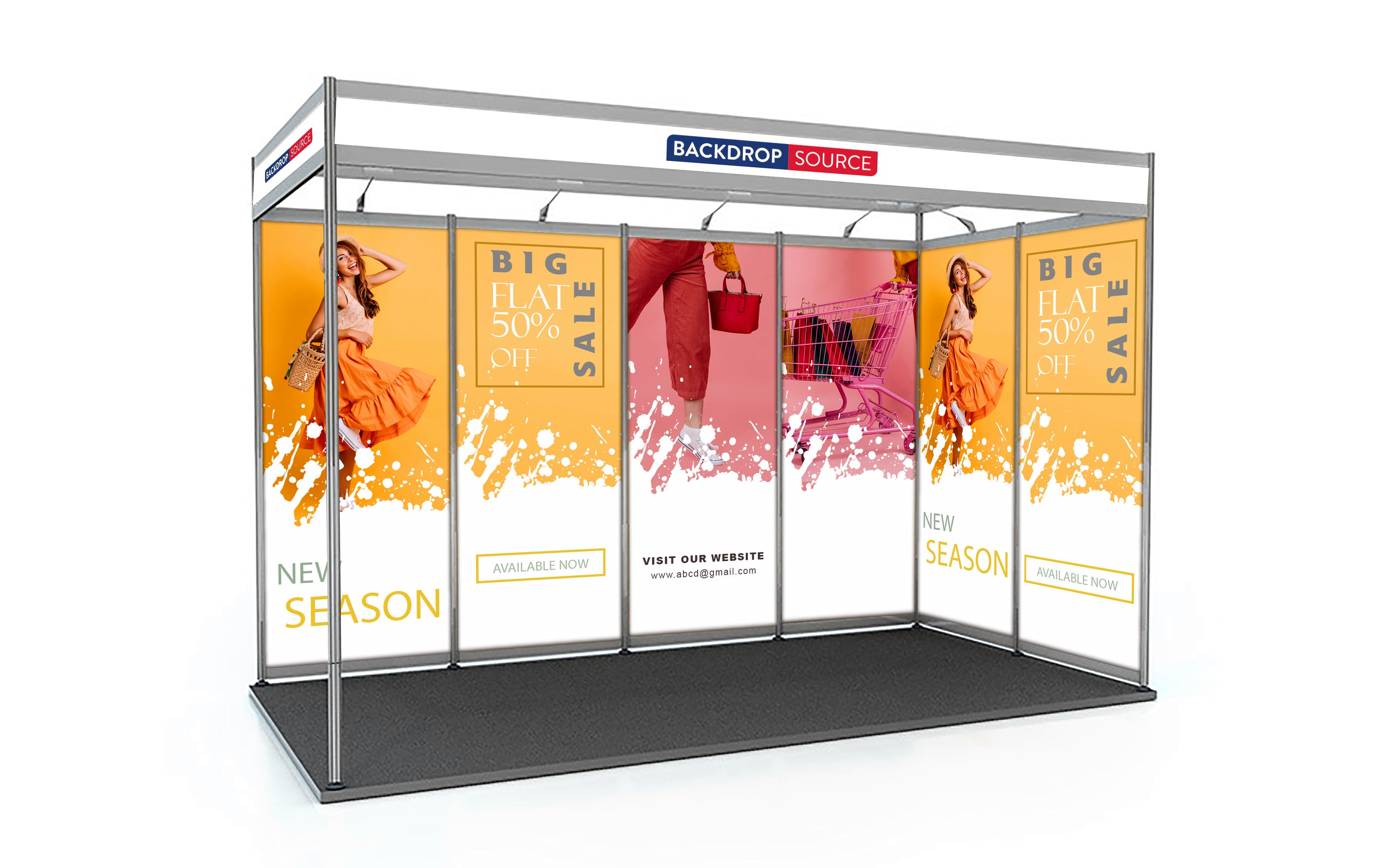 Schéma de coque Exposition Graphiques uniquement - 2m x 4m