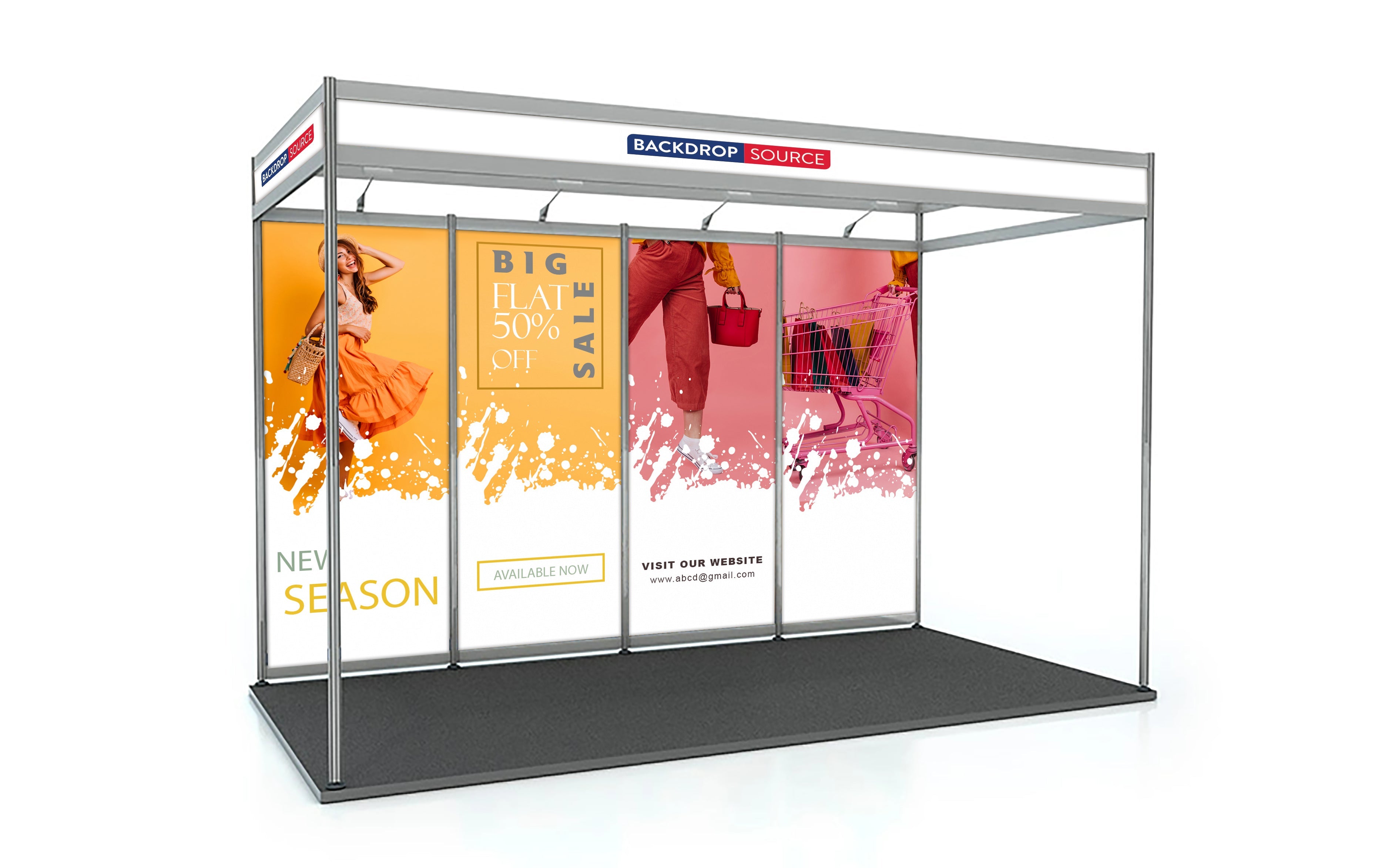 Schéma de coque Exposition Graphiques uniquement - 2m x 4m