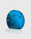 Mur média en tissu tendu MOON 3D