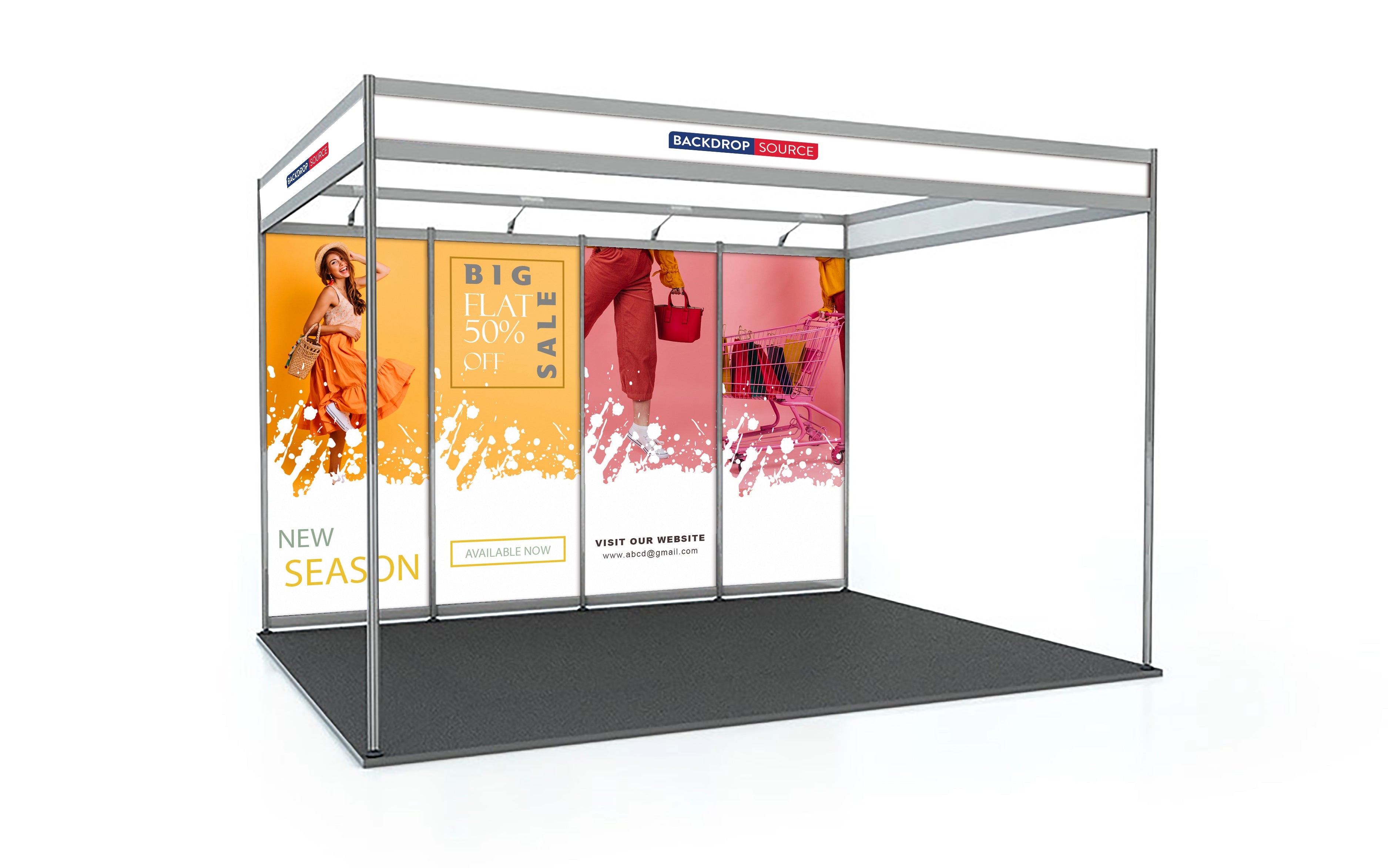 Schéma de coque Exposition Graphiques uniquement - 3m x 4m
