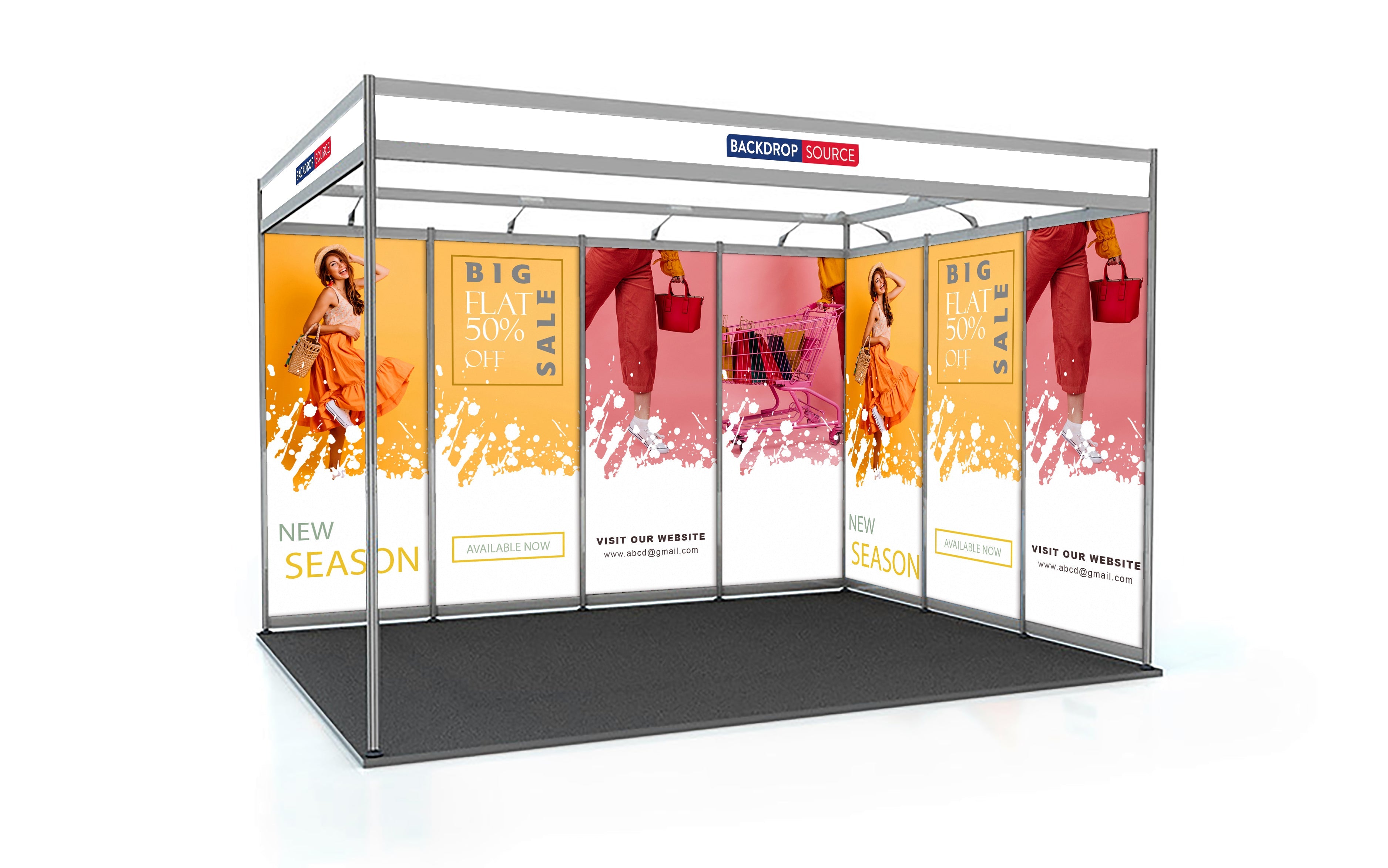 Schéma de coque Exposition Graphiques uniquement - 3m x 4m