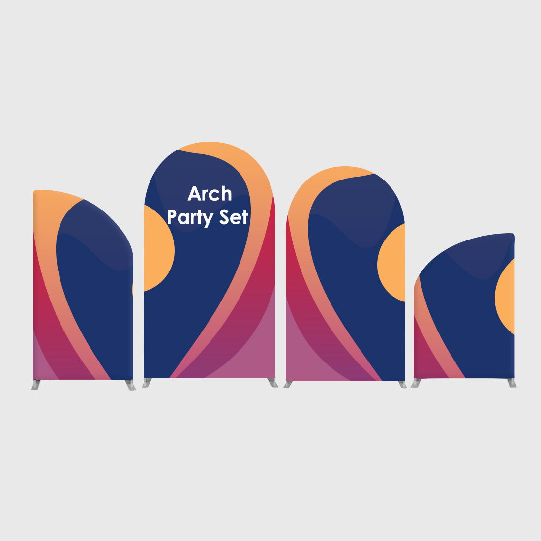 Arch Party Sets - 4 walls with base
