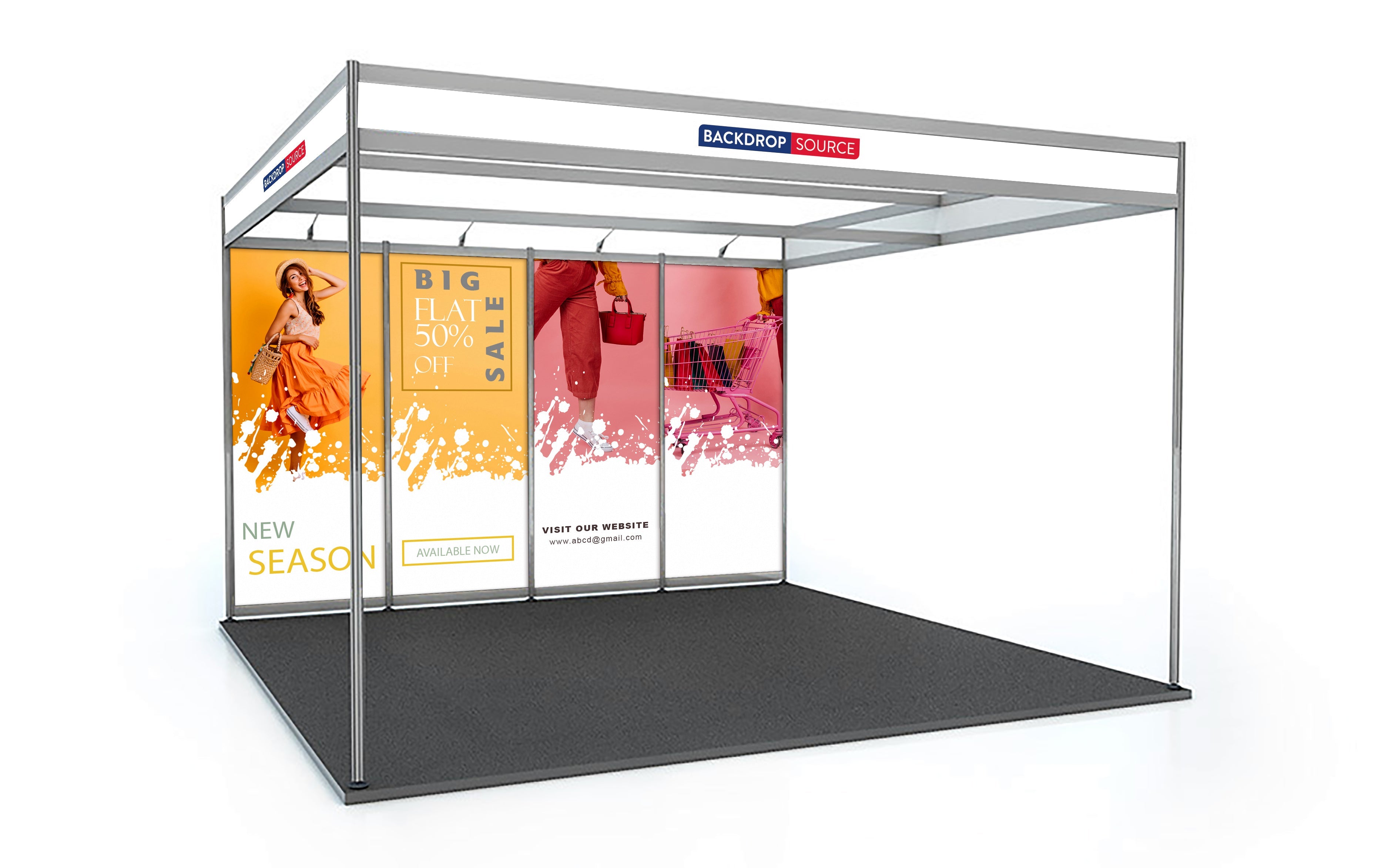 Schéma de coque Exposition Graphiques uniquement - 4m x 4m