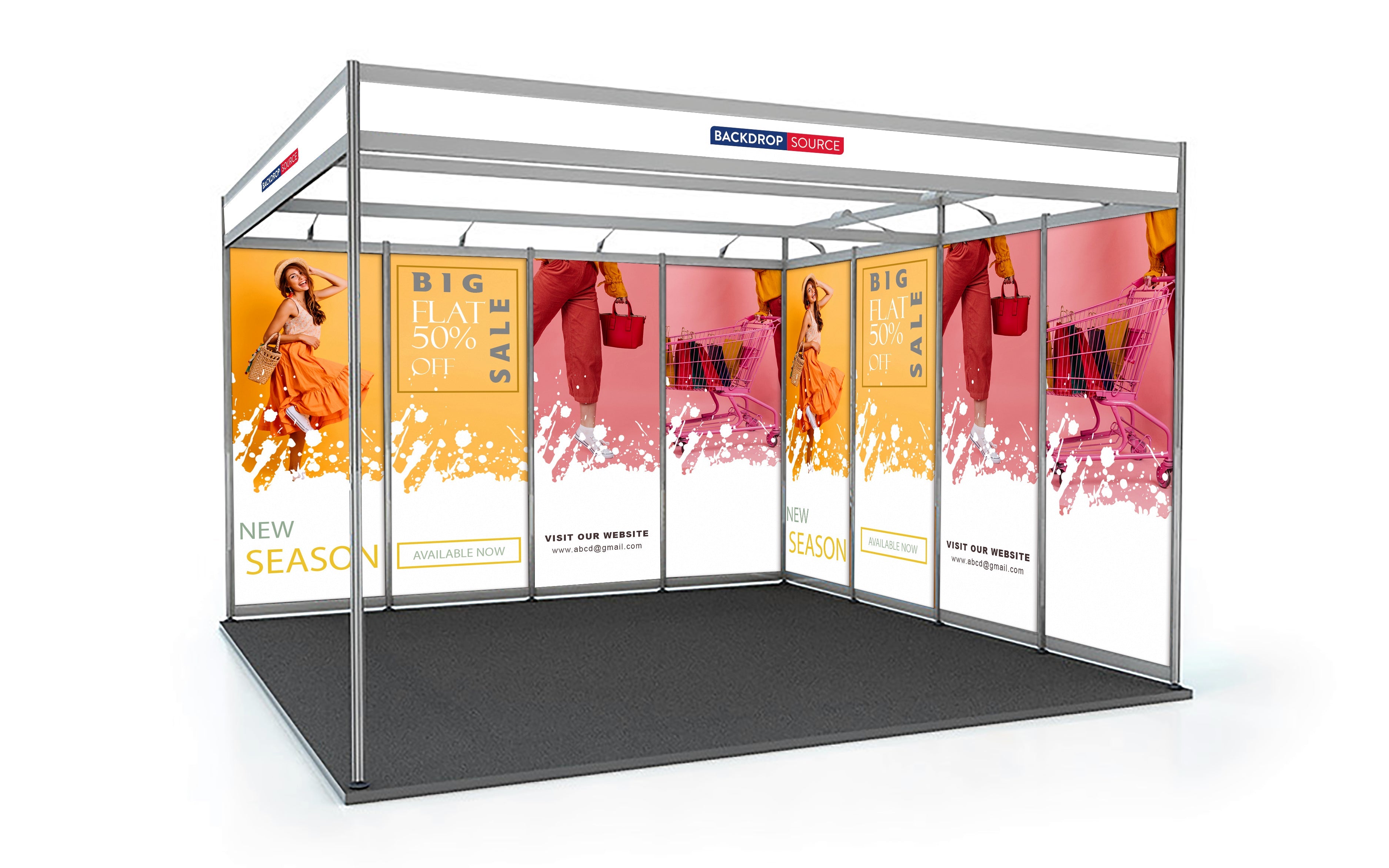 Schéma de coque Exposition Graphiques uniquement - 4m x 4m