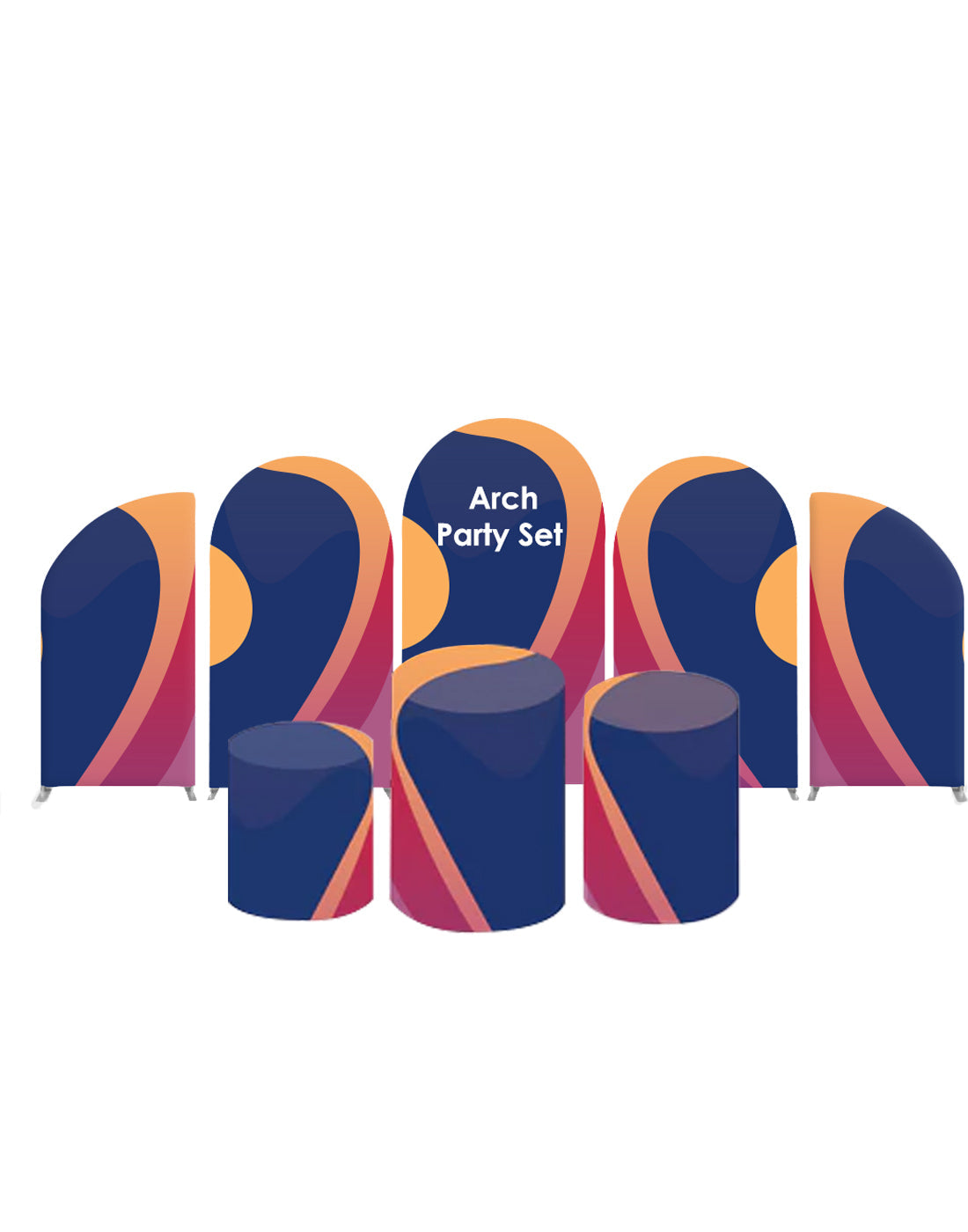 Arch Party Sets - 5 walls with base