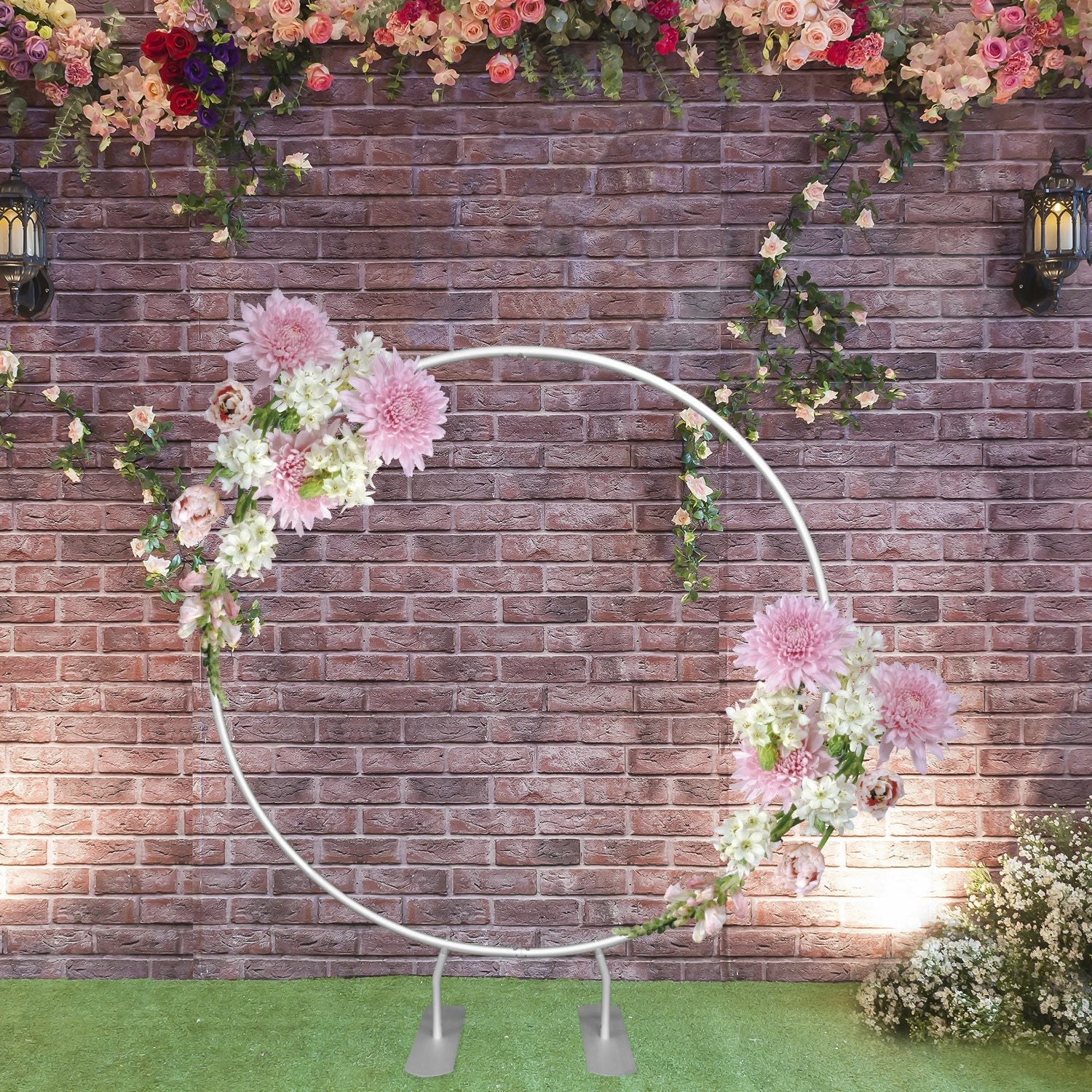 Circular backdrop stand (diameter 2m) for wedding and birthday party decorations