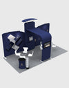 AFFICHAGES MODULAIRES pour stand d'exposition de 6m de large