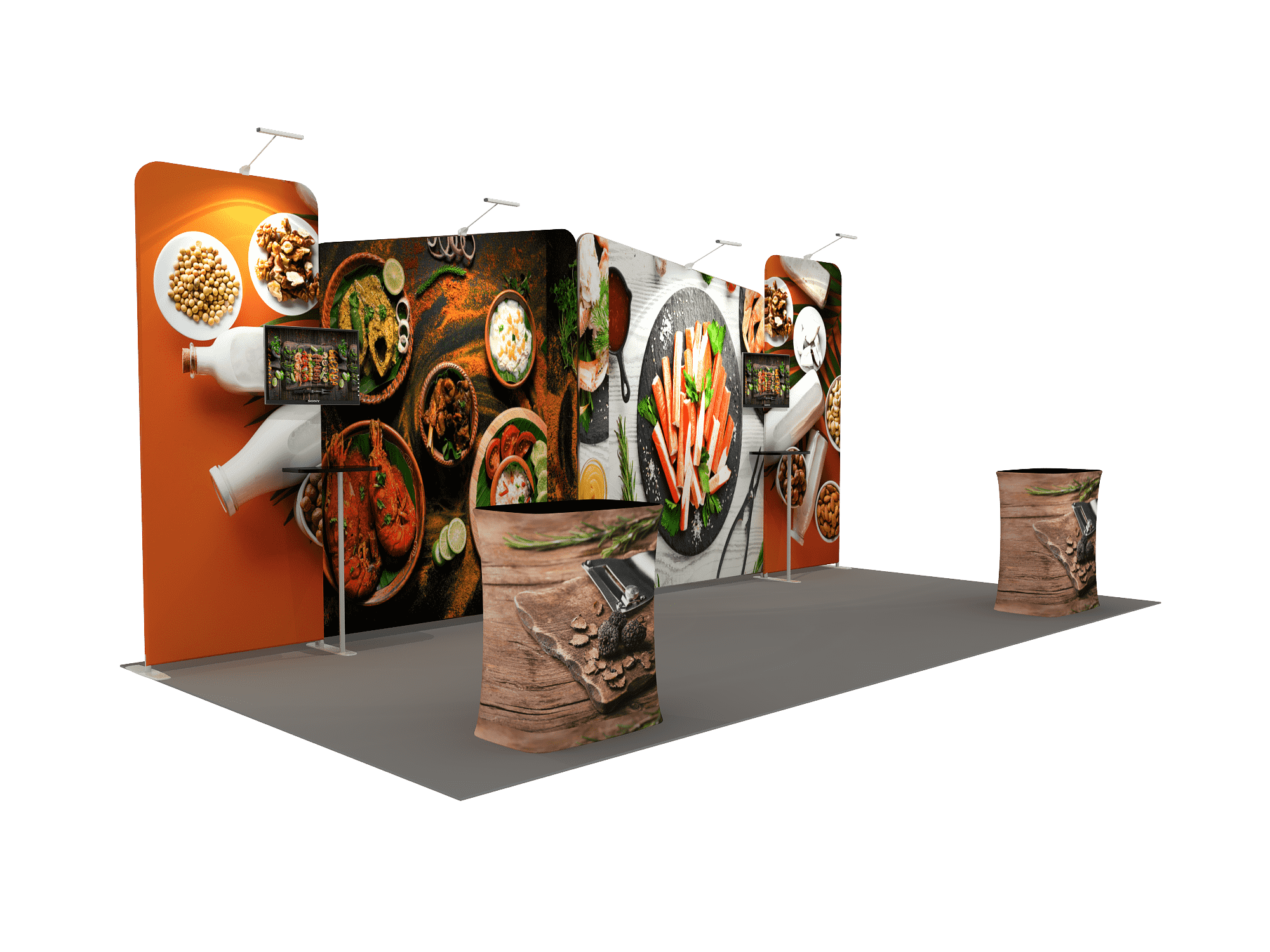 Portable exhibition display 6m - Model 1