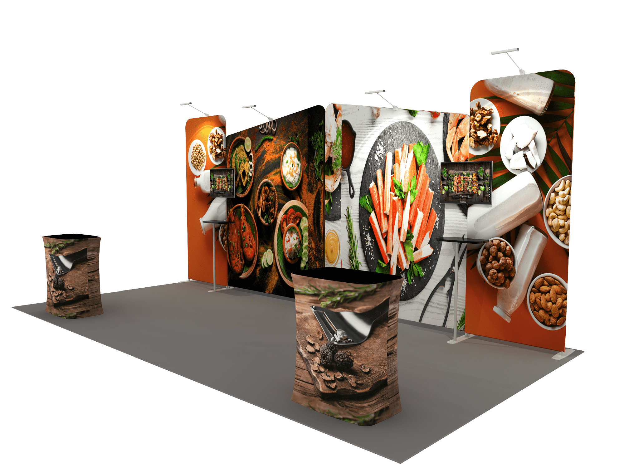 Portable exhibition display 6m - Model 1