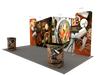 Portable exhibition display 6m - Model 1