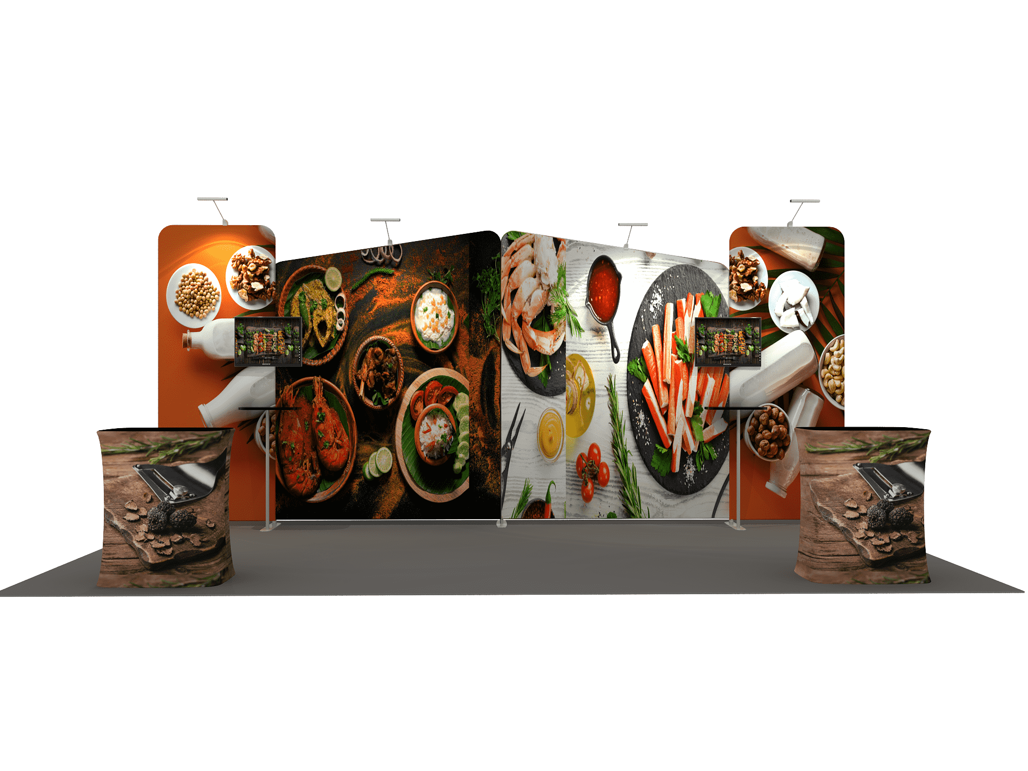 Portable exhibition display 6m - Model 1