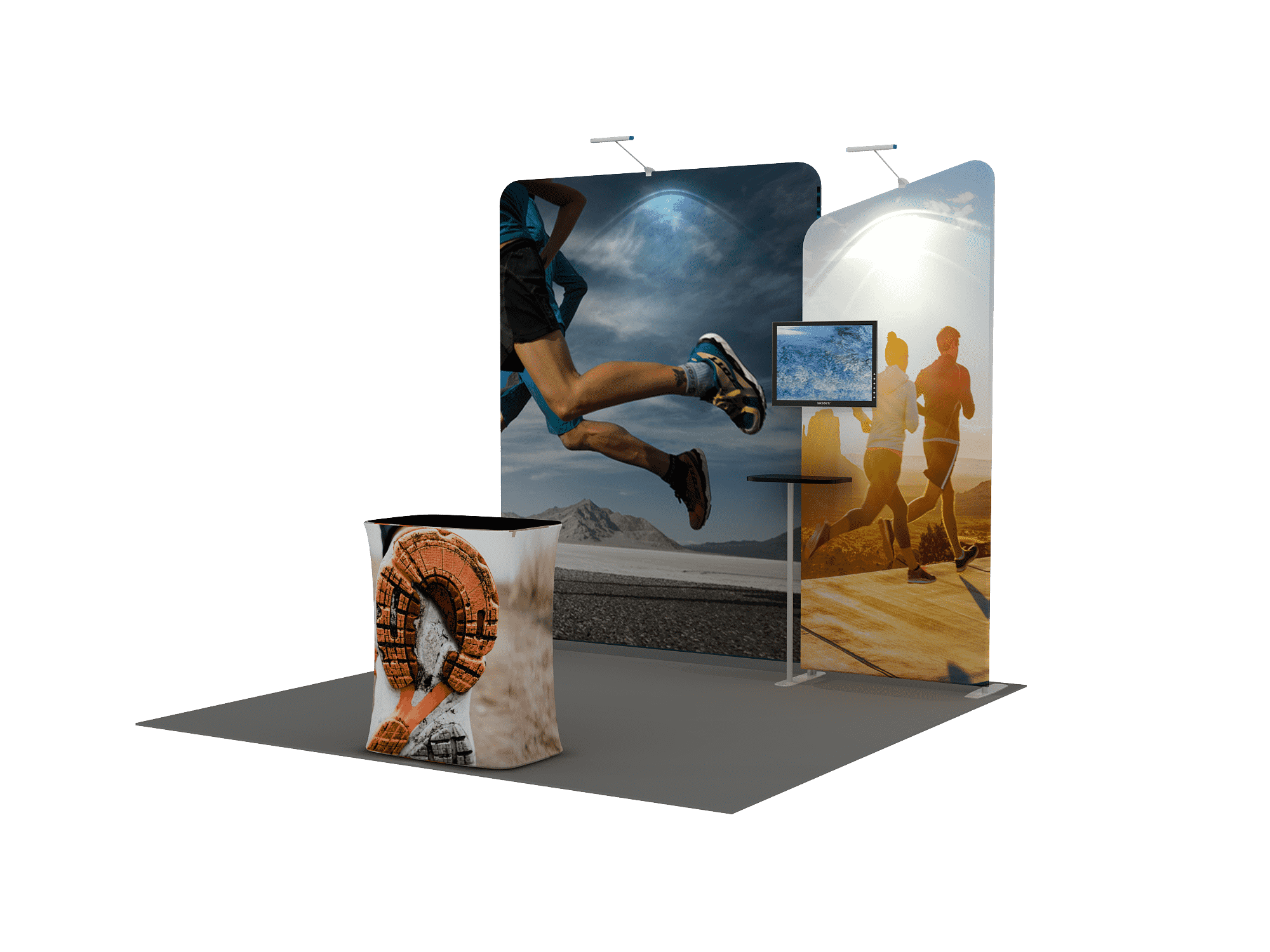 Présentoir d'exposition portable 3m x 3m - Modèle 3
