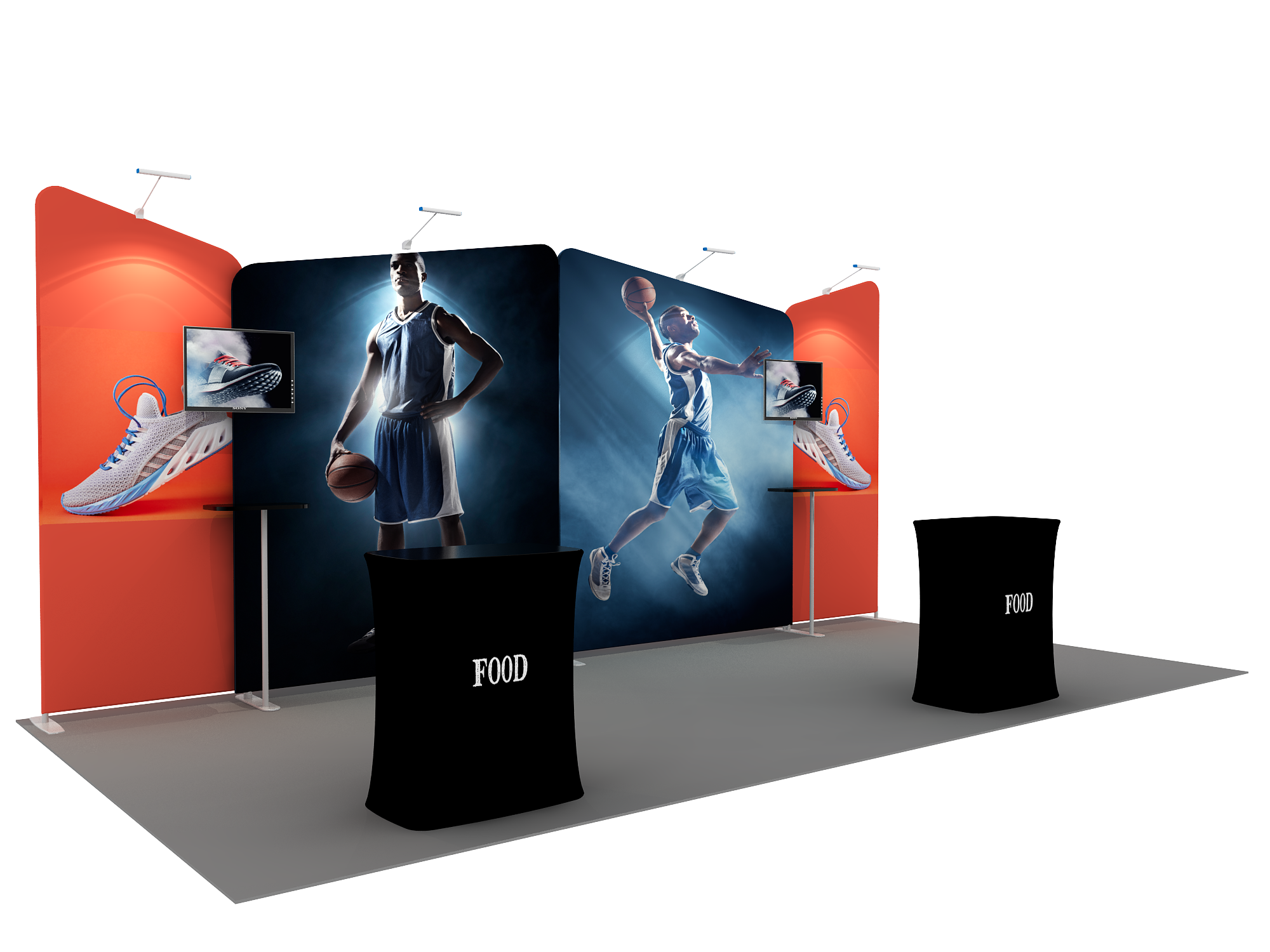 Portable exhibition display 6m - Model 2