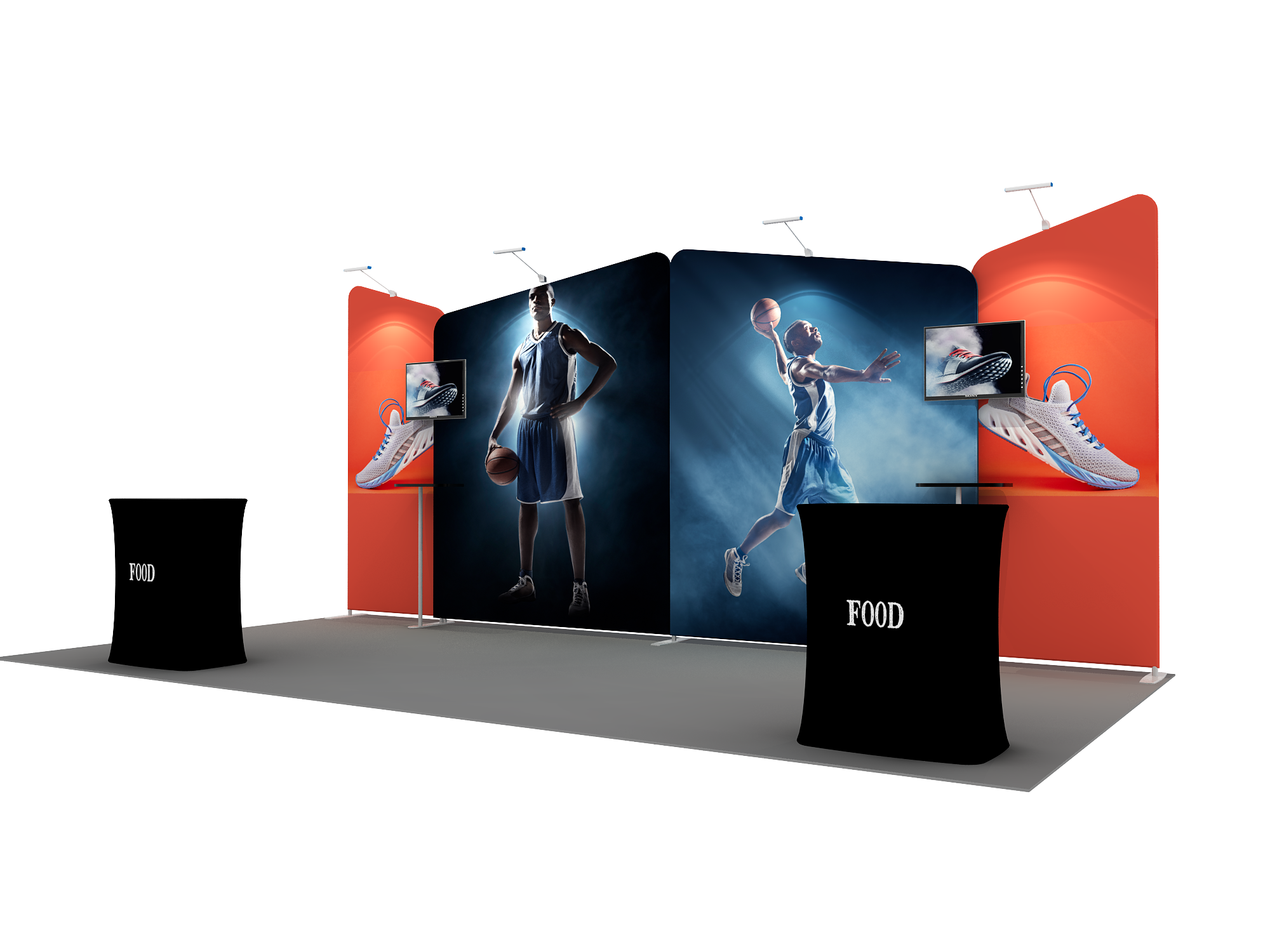 Portable exhibition display 6m - Model 2