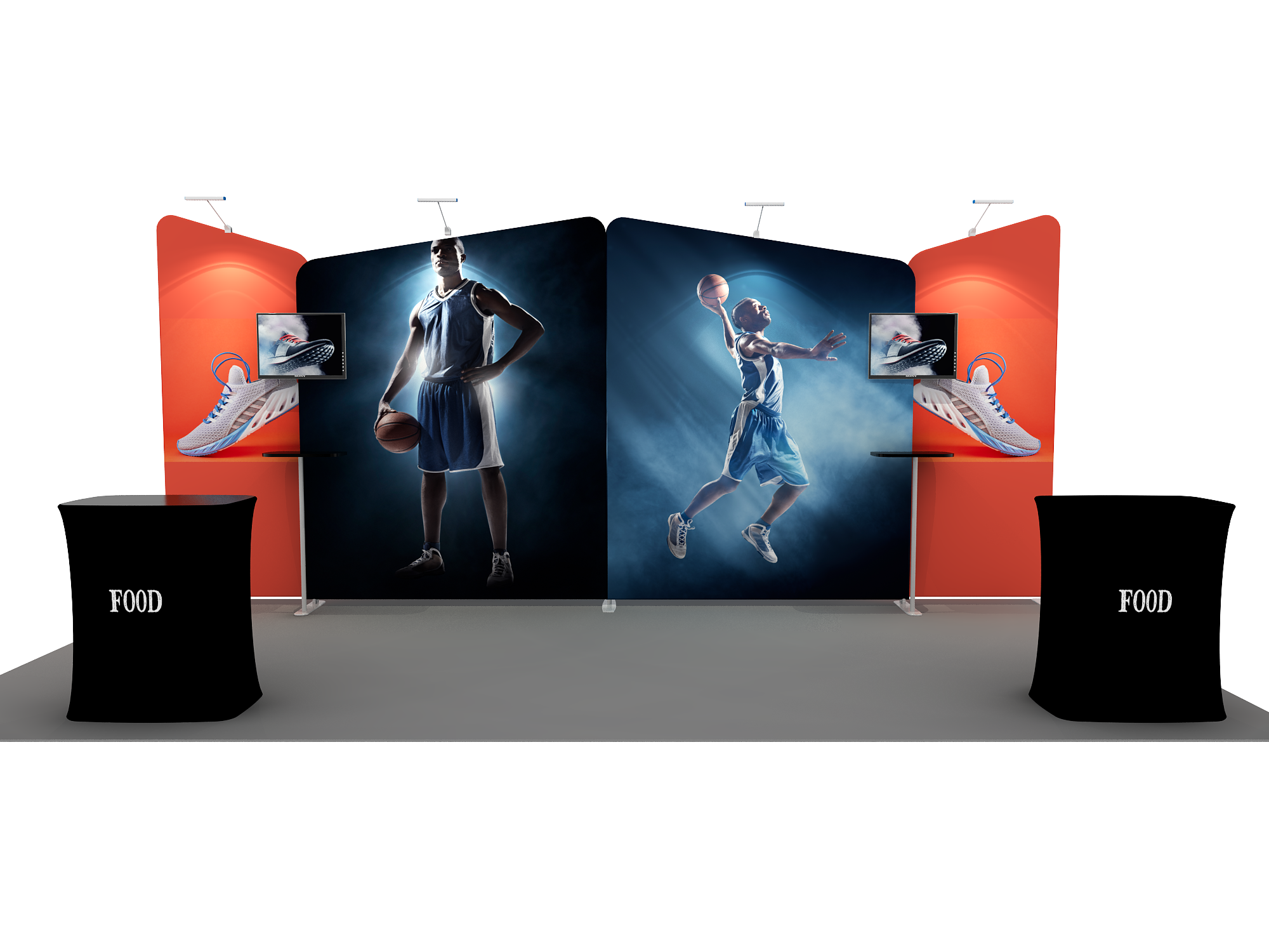 Portable exhibition display 6m - Model 2