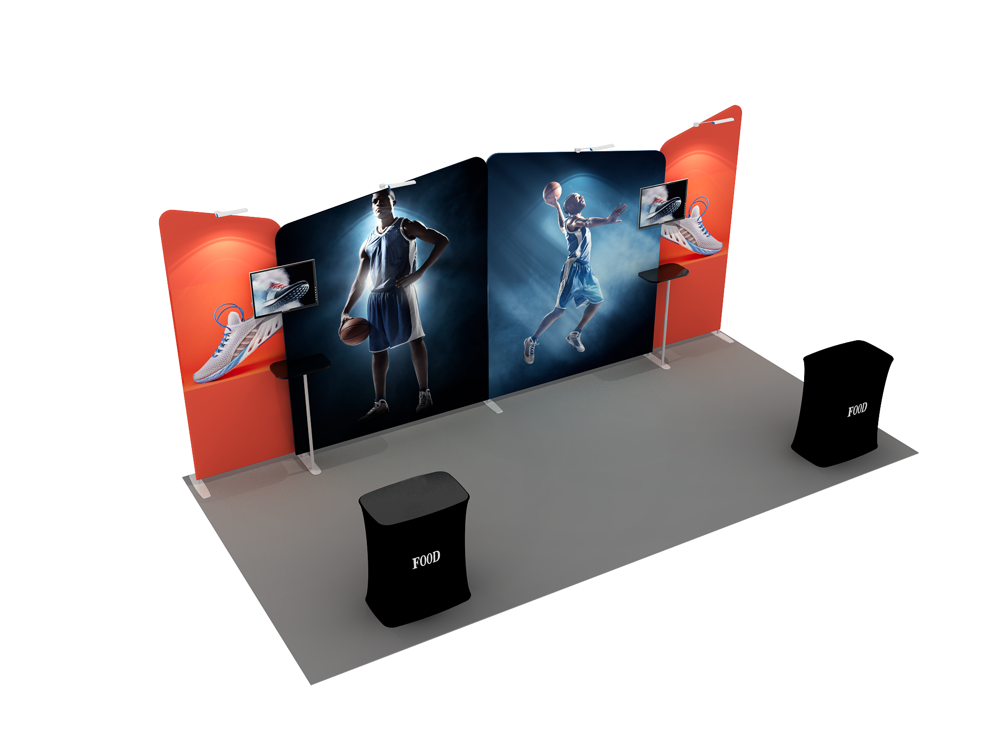Portable exhibition display 6m - Model 2