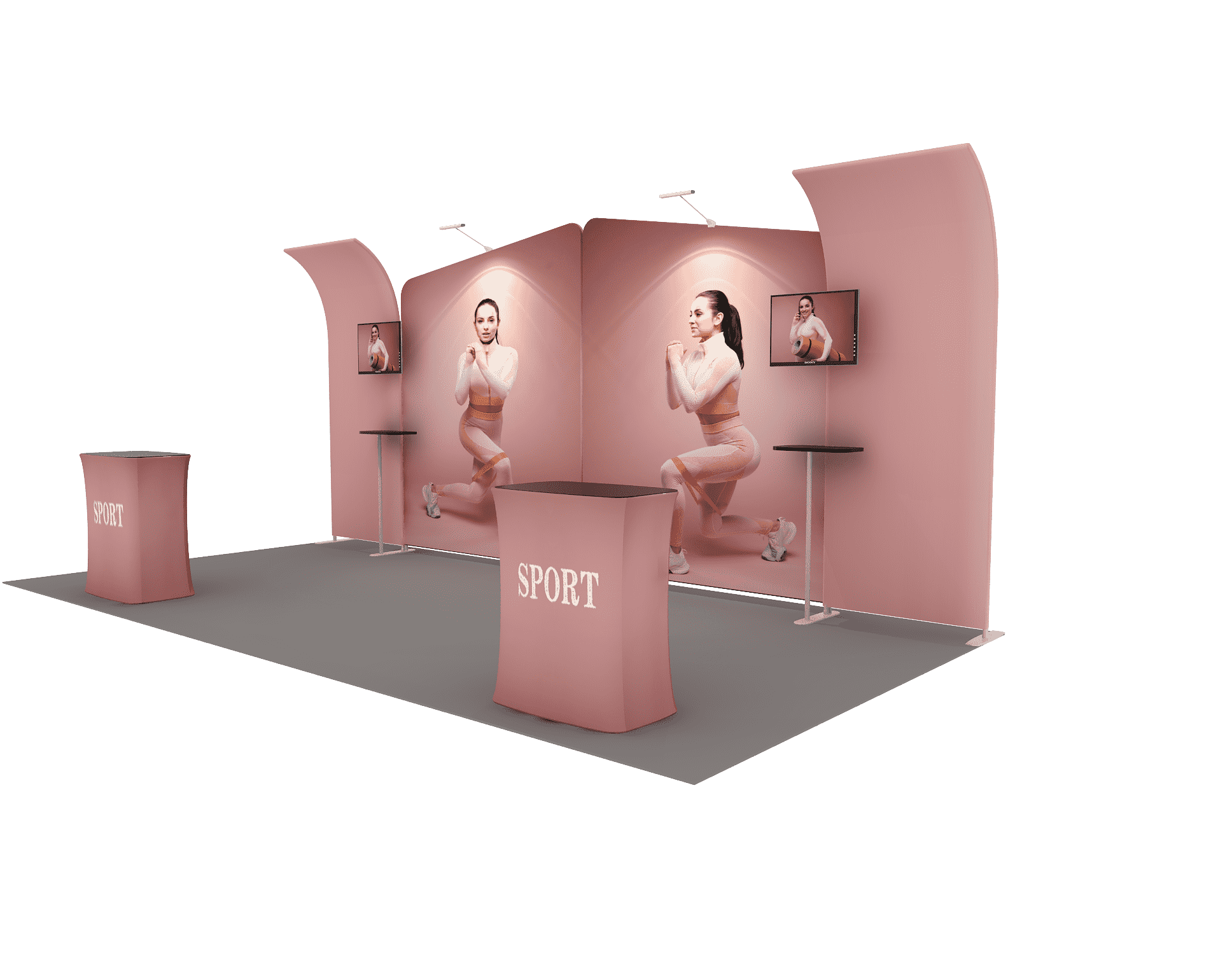 Mobile displays flexible exhibition systems 6m - Model 3